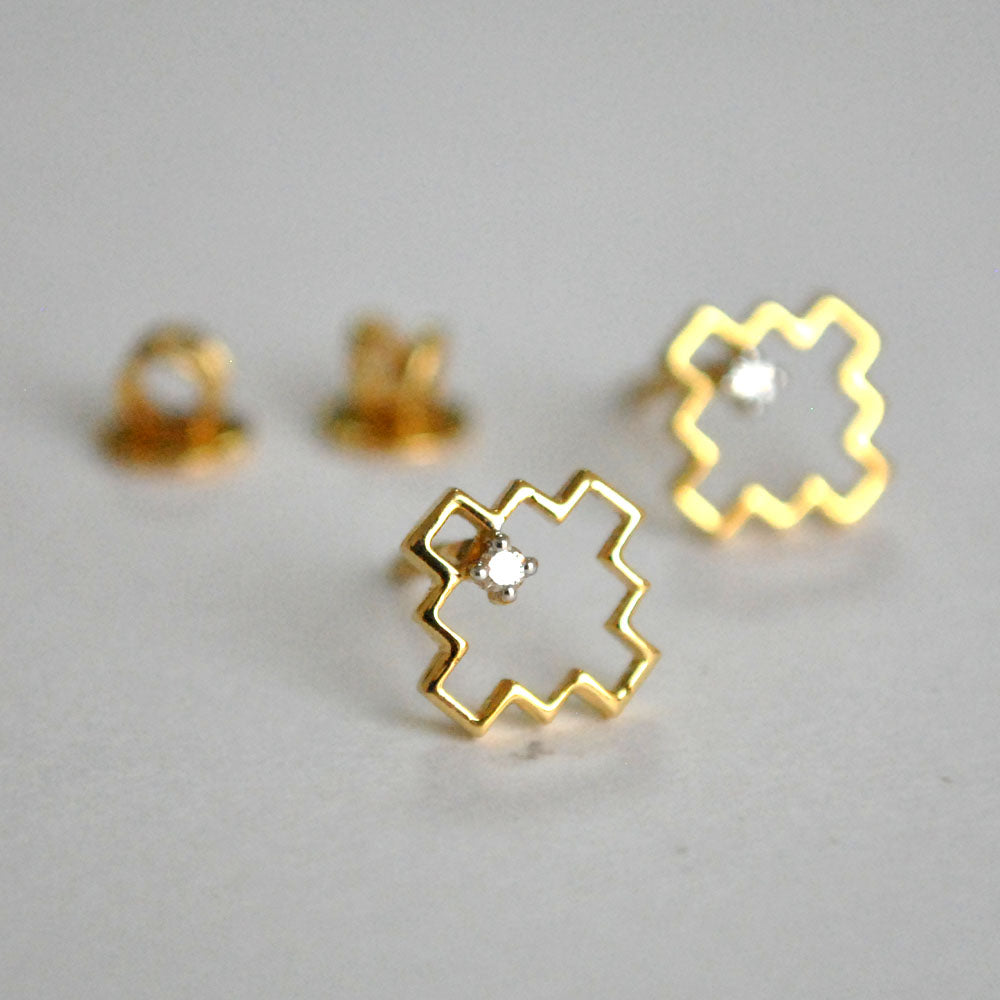 Tetris Earrings