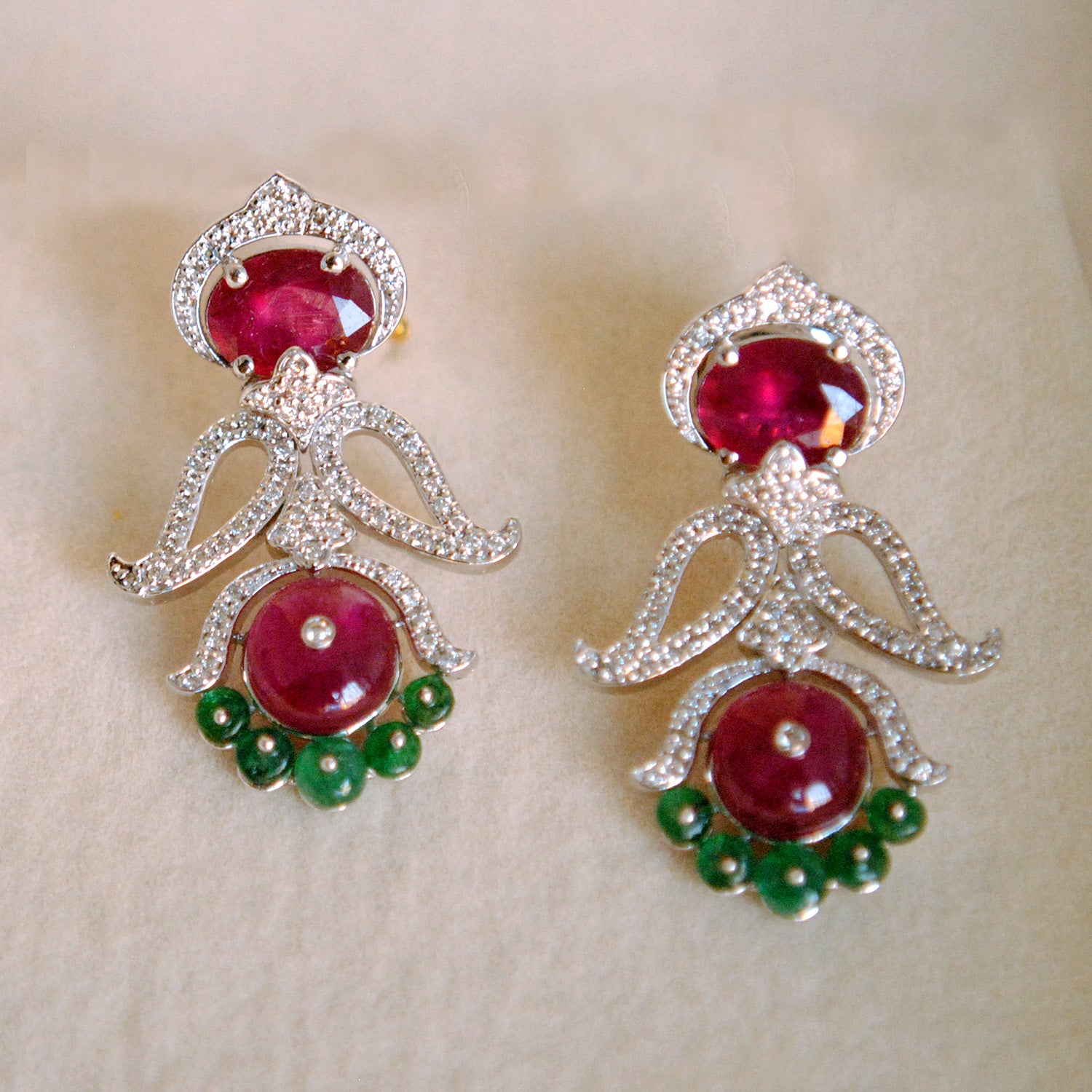 Buy Emerald Stone Earrings For Women  Indyverse