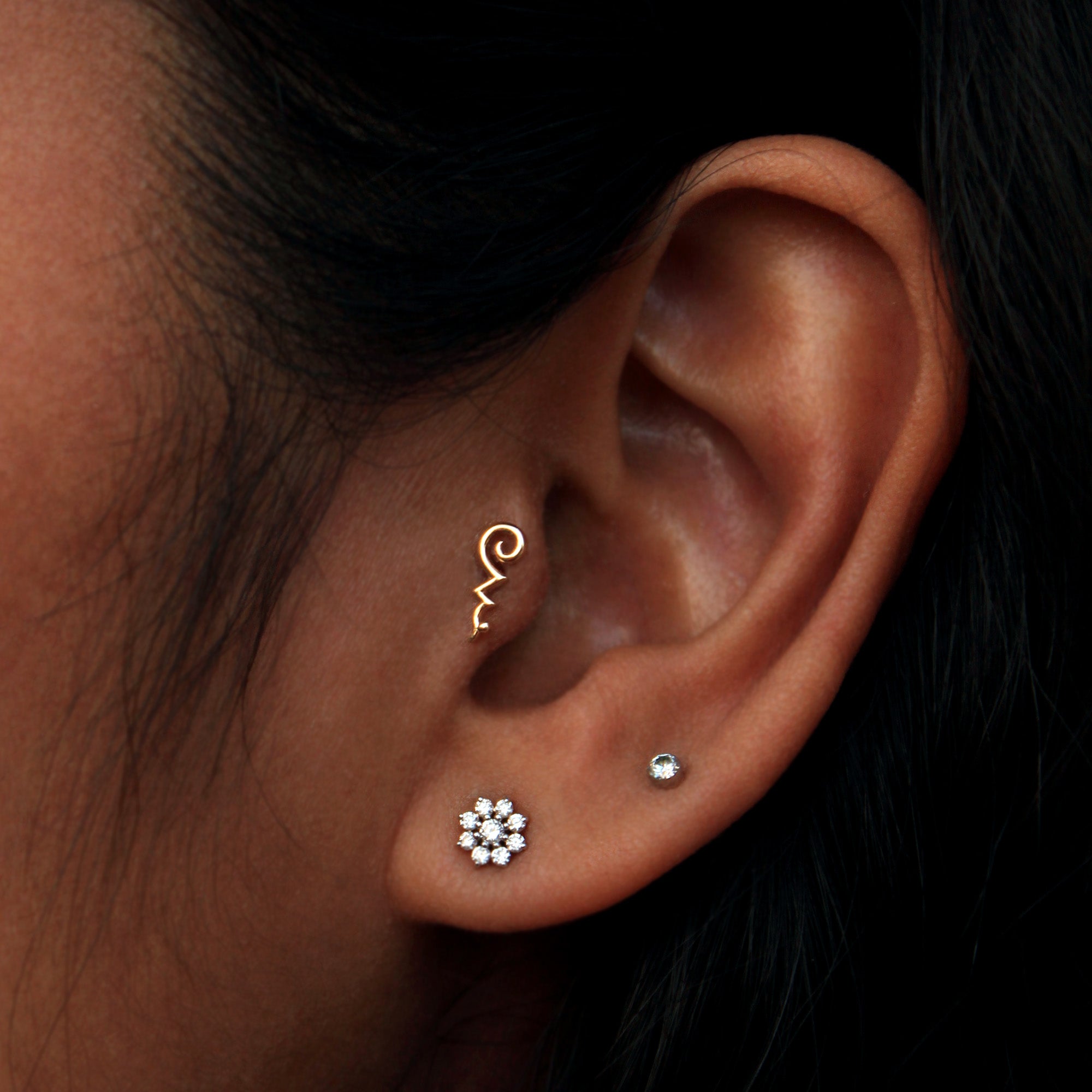 Tragus Stud Ear Piercing Tragus Stud Ear Piercing
