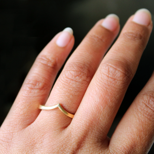 Plain best sale gold ring