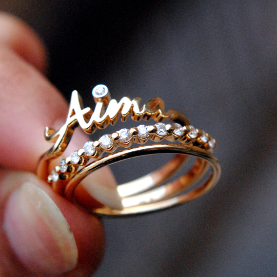 Engagement ring 2025 design with name