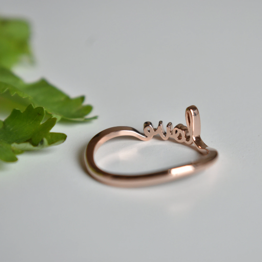 18K Rose Gold Rings, Customized Rings, Wedding Rings, Love Rings, Love  Story Rings, Heart Rings, Fusion Bands,Couple Rings, Diamond Rings, Name  Rings