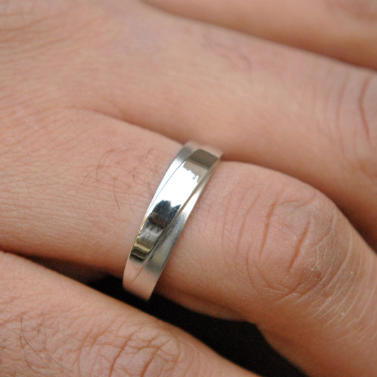 Buy Mens Wedding Band 5mm. Matte Gold Wedding Band for Men. Mens Wedding  Ring 14k. Gold Band Flat Brushed Gold. Mens Gold Ring. Online in India -  Etsy