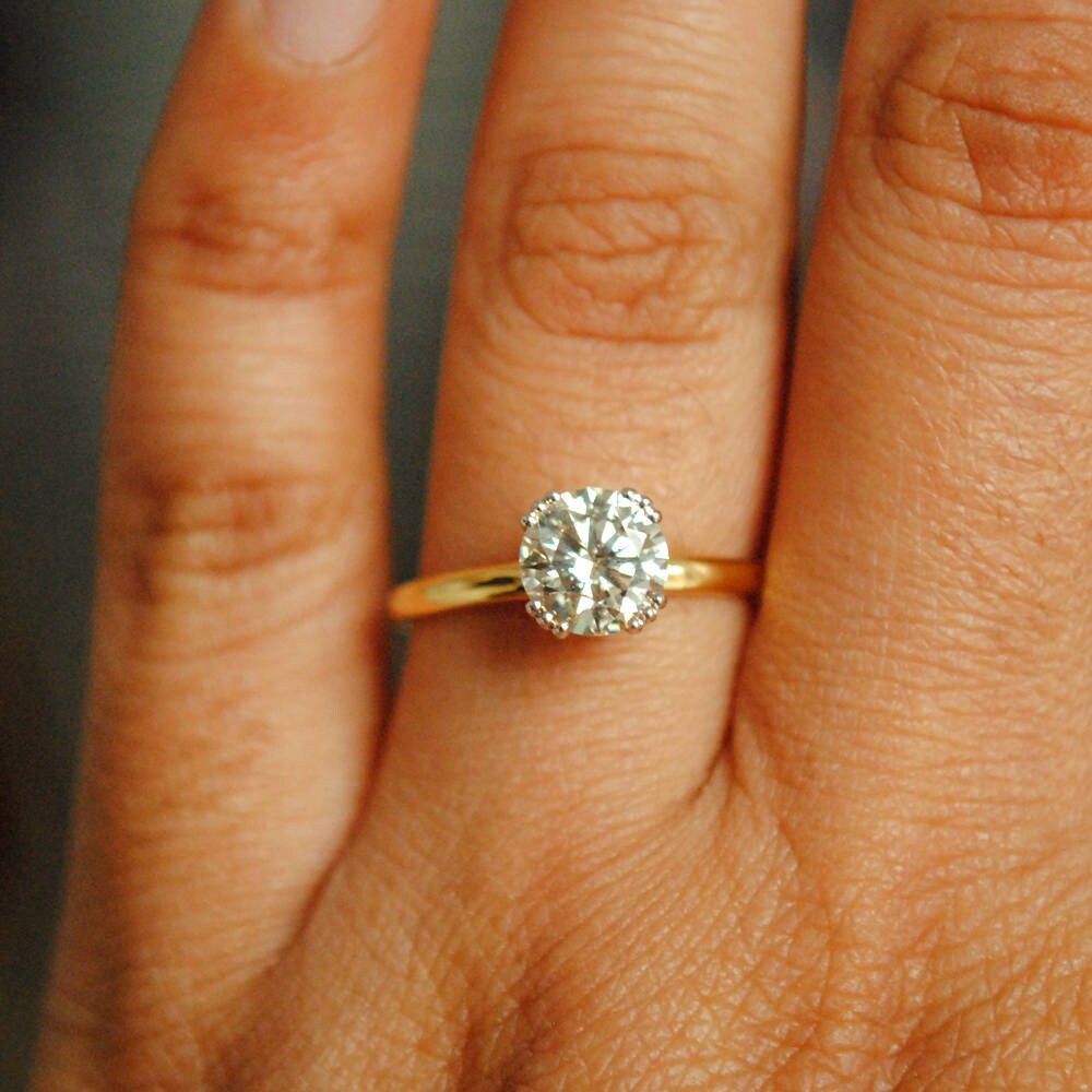 1 ct Round Solitaire Engagement Ring | EV108 | Icing On The Ring