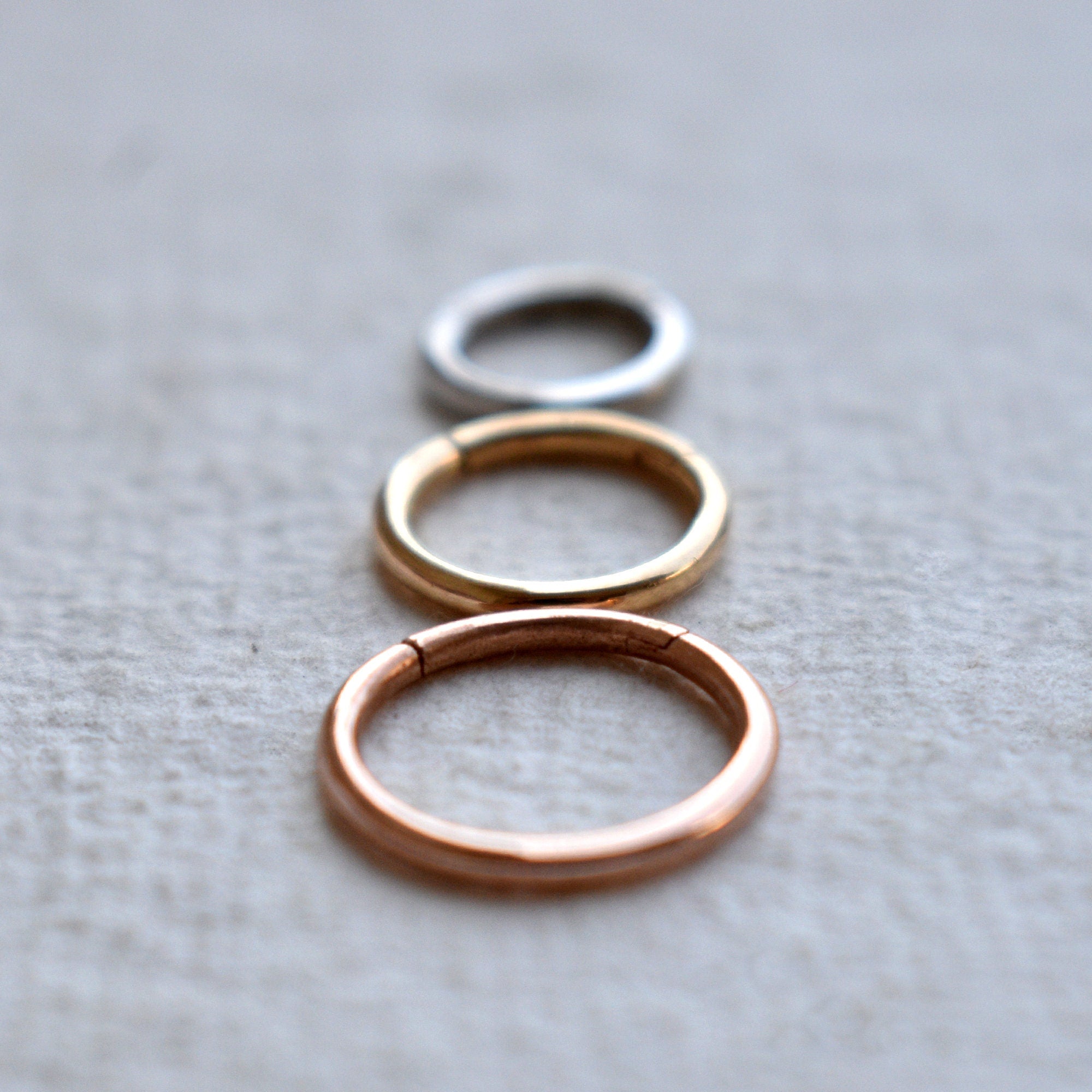 Cartilege Hoop, Helix Hoop, Tragus Hoop, Nose Hoop Ring piercing, 14K -  TheBlissfulCo