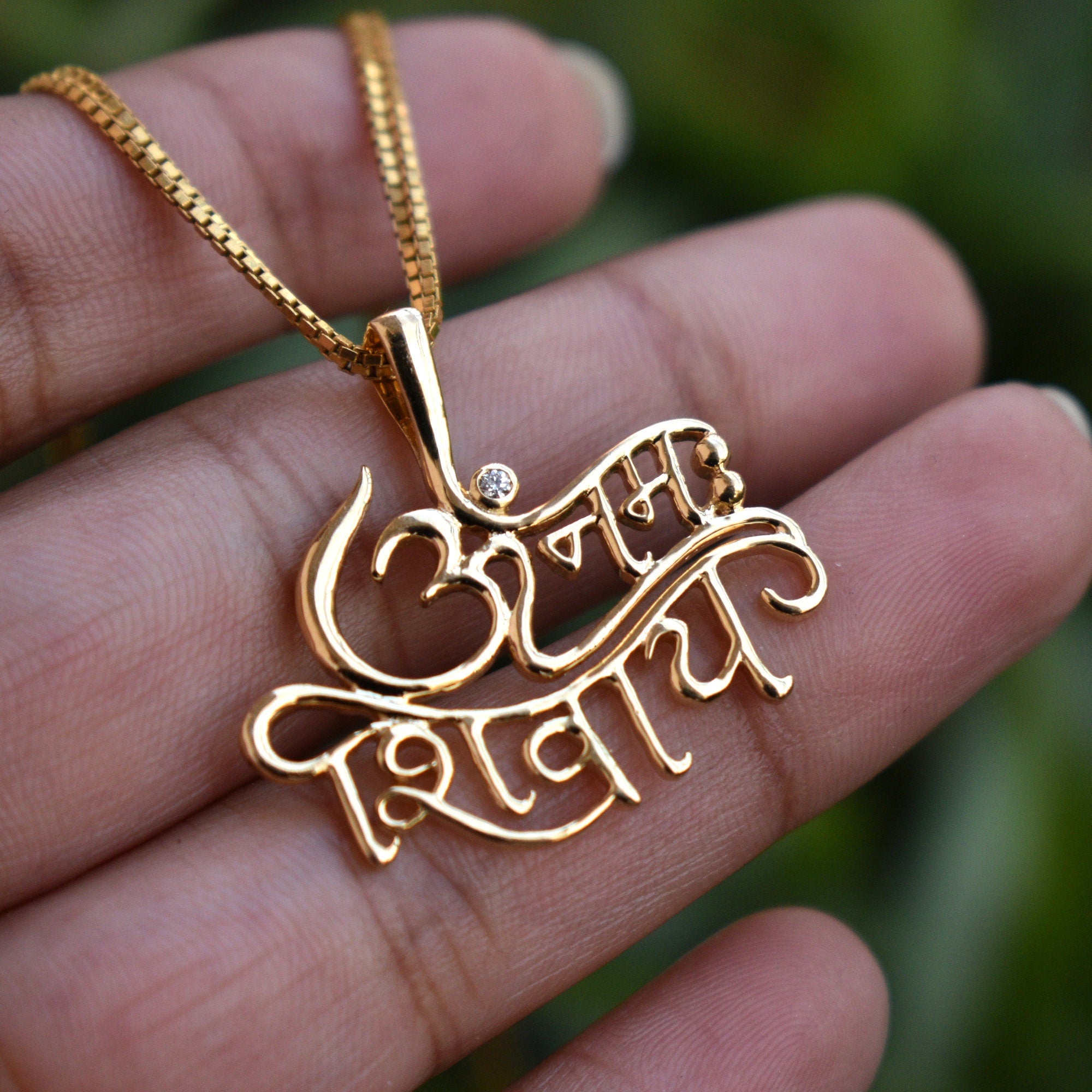 Om Namah Shivay Men's Spiritual Pendant - Abhika Jewels